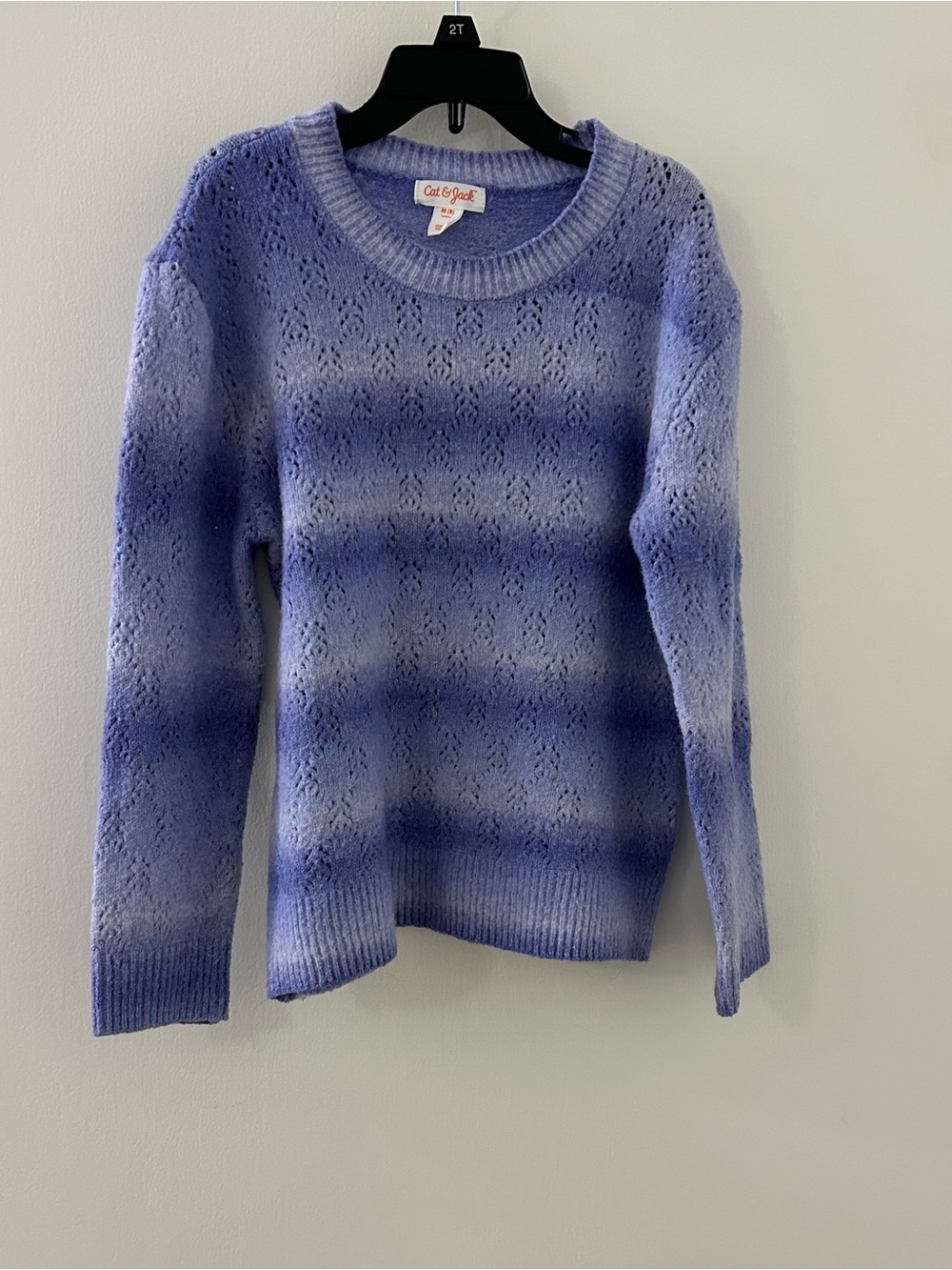 Cat & Jack Lavender Ombre Crewneck Sweater - Purple
